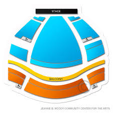 mccoy center for the arts 2019 seating chart