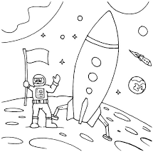 Astronaut Land On Moon Space Travel Coloring Pages Best Place To Color In 2020 Moon Coloring Pages Space Coloring Pages Online Coloring Pages