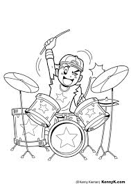 Hang around with this mischievous monkey blast off into outer space to explore new frontiers. Coloring Page Drummer Free Printable Coloring Pages Img 20079
