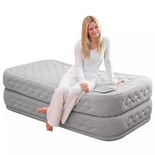 Intex Twin Supreme Air Flow Bed Raised Airbed Mattress Built In Pump 64661e Target Air Bed Twin Air Mattress Intex