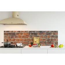 Credence De Cuisine Adhesive En Verre De Synthese Texture Mur De Brique Rouge L 180 X H 50 Cm Achat Vente Credence Credence De Cusine Texture Cdiscount