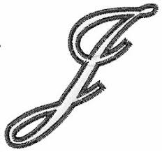 You can if you want to, but most uppercase cursive letters aren't really convenient to connect to other letters when written normally. Cursive Upper Case J Embroidery Design Annthegran Com