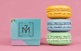 Elegant Patisserie Branding Jam Packaging Macarons Macaroon Packaging