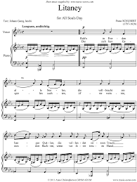 Litanei auf das fest aller seelen (litany for the feast of all souls) d.343. Litany D343 Voice Sheet Music By Franz Peter Schubert