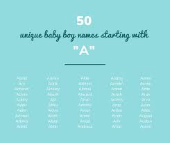 50 Unique Baby Boy Names Starting With A Annie Baby Monitor