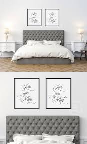 Set Of 2 Printable Romantic Wall Art Bedroom Decor Love You More Love You Mos Romantic Bedroom Wall Decor Bedroom Decor For Couples Wall Decor Bedroom