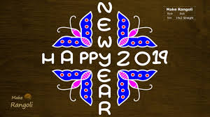New Year Kolam With 14x2 Dots Butterfly Kolam For New Year Make Rangoli Youtube How To Make Dots Butterfly