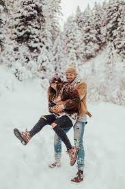 Romantic Personalized Gift Ideas Winter Couple Pictures Winter Photo Shoot Snow Photography