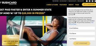 Www Rushcard Com 8211 Online Login Guide For Rush Card Account Prepaid Visa Card Tax Refund Credit Card