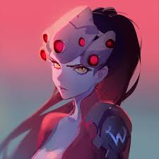 A print i made of the character widowmaker from the video game overwatch. Overwatch Windowmaker By Ask Imgur Anime Overwatch Widowmaker Overwatch Fan Art