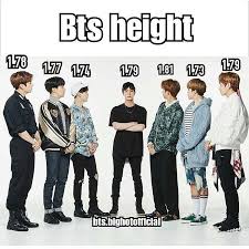 Bts (bangtan boys) consists of 7 members: Kpop Junior Height Of Bts Members What S Yours Facebook