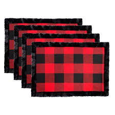 Black And White Plaid Ribbon Walmart Home Plaid Decor Christmas Tree Skirts Patterns