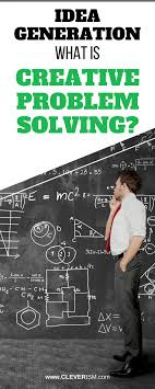 Idea Generation What Is Creative Problem Solving Creative Problem Solving Problem Solving Problem Based Learning