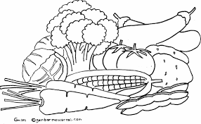 1.5 gambar mewarnai ikan 1.6 sketsa gambar kartun dan anime Gambar Sayur Hitam Putih