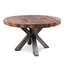 Esstisch rund 90 cm bei lionshome. Holz Esstisch Rund Industrie Design Massivo 140 Cm