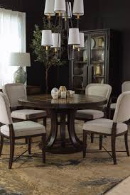54 Round Dining Table In Dark Wood Round Wood Dining Table Round Pedestal Dining Table Round Wooden Dining Table