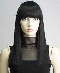 Long Cleopatra Wig Cabelo Com Franja Cabelo Franja