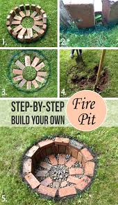 Simply outline the area that you want to cover and work along that. 12 Easy And Cheap Diy Outdoor Fire Pit Ideas The Handy Mano