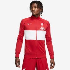 Nike Liverpool 20/21 I96 Anthem Track Jacket - Gym Red/White/White - Mens  Replica - Tops