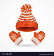 Realistic 3d Detailed Winter Hat And Mittens Set Warm Season Clothes Vector Illustration Of Cap And Mitten Download A Free Pre Winter Hats Felt Crafts Winter