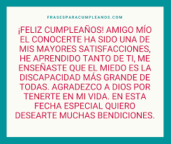 Dedicatorias de feliz cumpleaños para novios. Felicitaciones De Cumpleanos Para Alguien Con Discapacidad Frasescumple