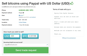 Confirm the currency balances in you wallet or exchange account select your wallet or specific currency in an exchange How To Sell Bitcoin For Paypal Convert Bitcoin To Usd Via Paypal