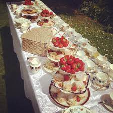 Afternoon Tea In The Garden At Otley Hall Calamitea Jane S Vintage Tea Parties Afternoon Tea Essex Vintage Tea Parties Afternoon Tea Vintage Tea
