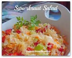 German Sauerkraut Salad Recipe Made Just Like Oma Recipe Sauerkraut Salad Recipe Recipes German Salads