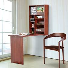 For it's wall mounted and foldable, our desk won't take up much space. Homcom Wall Mounted Desk Fold Out Convertible Table Shelf Cabinet Workstation Office Furniture Mahogany Home Office Aosom Canada