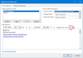 You can add your email signature automatically to all outgoing for information about how to create and use email signatures in outlook, see in a web browser, sign in to outlook web app using the url provided by the person who manages email for your organization. Using Images In Signatures Howto Outlook