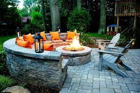 Build your own attractive concrete firepit from scratch following this step by step tutorial available here! Outdoor Kitchens Fire Pits Green Meadows Landscaping Fire Pit Backyard Backyard Backyard Fire