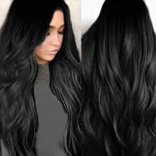 Ok, so humidity might not be your friend, and there's always that one little bit that refuses to behave. Amazon Com Ydida Black Long Curly Wavy Wig For Women Hair Replacements Wigs With Bangs Synthetic Fiber Hair Wig Natural As Real Hai Rhuman Hair Clip In Extensions For Women Thick To Ends