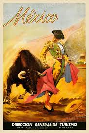 1930 S Mexican Bullfighting Matador Vintage Style Travel Poster 20x30 Vintage Posters Latino Art Vintage Travel