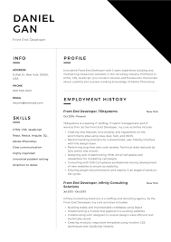 Front End Developer Resume Example Resume Examples Basic Resume Examples Administrative Assistant Resume