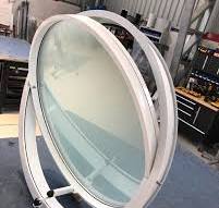 IGS Aluminio SA | Ventana circular de aluminio pintado con ...
