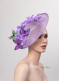 Lavender Lilac Disk Hat, Kentucky Derby Hat, Derby Fascinator, Lavender  Hatinator, Luncheon Hat