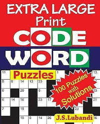 Rompecabezas y puzzles en línea. Extra Large Print Codeword Puzzles By J S Lubandi Paperback Softback 2016 For Sale Online Ebay