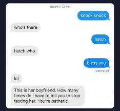 It needs to be able to make a complete stranger laugh. Knock Knock Jokes Reddit