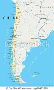 República de chile ), is a country in western south america. Chiles Politische Karte Politische Karte Von Chile Mit Der Hauptstadt Santiago Landesgrenzen Wichtigsten Stadte Flusse Canstock