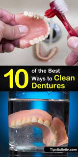 Place your dentures into the glass, then add enough hydrogen peroxide to cover them completely. 10 Of The Best Ways To Clean Dentures