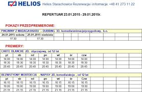 Sprawdź aktualny repertuar kina helios blue city (warszawa) filmweb.pl. Starachowice Net Repertuar Kina Helios W Starachowicach 23 29 Stycznia 2015