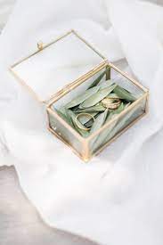 Glass Wedding Ring Box Jewellery Tray Wedding Day Ring Box Ring Box Wedding Diy Ring Holder Wedding Wedding Ring Box