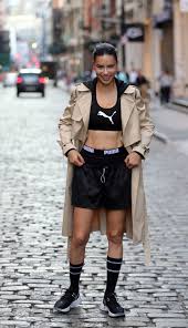 Last seen a few seconds ago. Adriana Lima In A Black Puma Workout Clothes During The Puma And Maybelline Sporty Photoshoot In New York 10 10 2018 Celebsla Com