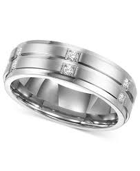 Men S Diamond Wedding Band Ring In Stainless Steel 1 6 Ct T W Mens Diamond Wedding Bands Buy Diamond Ring Mens Stainless Steel Rings
