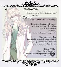 Yujin Nameless The One Thing You Must Recall Model School Visual Novel Mystic Messenger