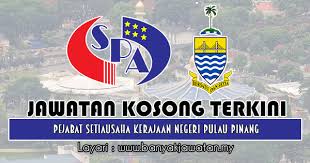 Portal jawatan kosong ingin berkongsi maklumat peluang pekerjaan di par. Jawatan Kosong Di Pejabat Setiausaha Kerajaan Negeri Pulau Pinang 21 Oktober 2018 12 Kekosongan Kerja Kosong 2021 Jawatan Kosong Kerajaan 2021
