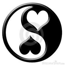Black Love Heart Yin Yang Yin Yang Tattoos Ying Yang Tattoo Yin Yang