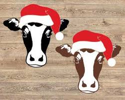 Christmas cow svg cute cow svg cow face svg heifer please svg christmas heifer svg santa cow cut file heifer christmas svg holiday cow svg this listing is for an instant download. Cow Christmas Hat Svg Clipart Farm Milk Santa Claus Props 1081s By Hamhamart