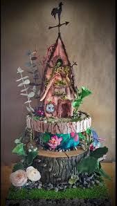 Enchanted Forest Fairy House Cake Cake By Sweet Boucake By Gamze Olgun Fairy House Cake Woodland Fairy Cake Fairy Birthday Cake