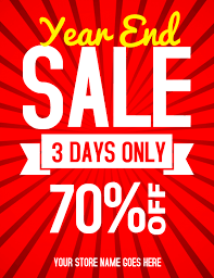 End of year flyer : Year End Sale Flyer Template Postermywall